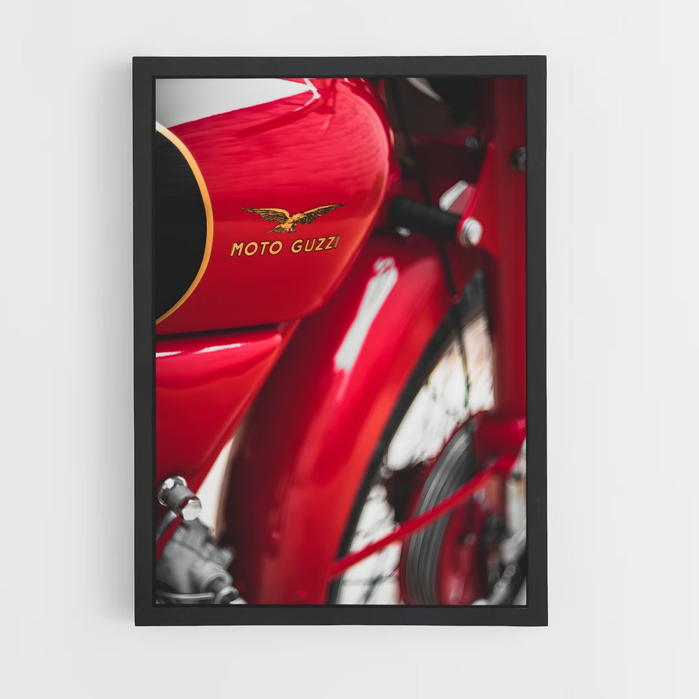 Poster Roue de Fuego – affiche Moto Guzzi (vue 2)